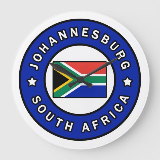ヨハネスバーグ南アフリカ ラージ壁時計 (正面)
