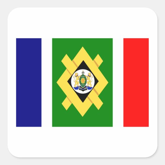 ヨハネスバーグ国旗 スクエアシール (正面)