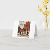 ヨハネスフェルメールサンキューファインアートグリーティングカード カード (黄色い花)