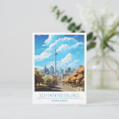 ヨハネスブルク南アフリカのヴィンテージ旅行 ポストカード (スタンド正面)