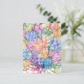 ヨハネスブルグ南アフリカの都市の地図 ポストカード (スタンド正面)