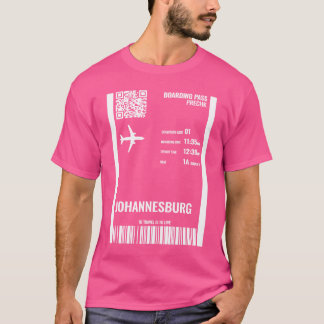 ヨハネスブルグ南アフリカ搭乗航空会社Ti Tシャツ