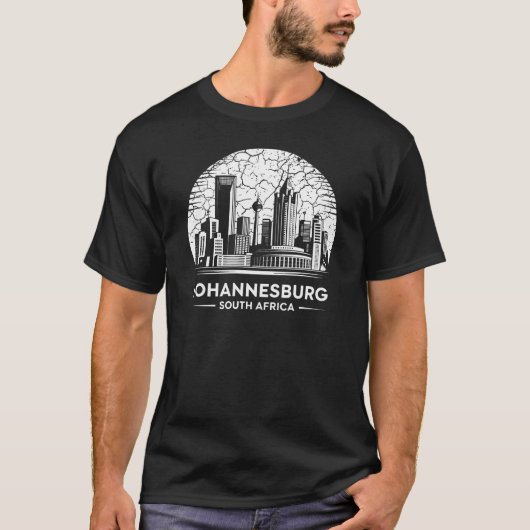 ヨハネスブルグ市 南アフリカ Tシャツ (正面)