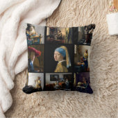 ヨハネスヴェルミーア – 最高傑作ズグリッドスクエア クッション (ブランケット)