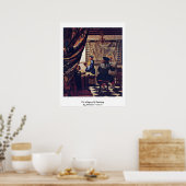 ヨハネス絵画・フェルメールの寓話 ポスター (キッチン)