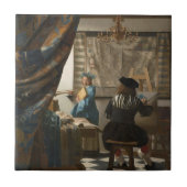 ヨハネス絵画・フェルメールの芸術 タイル (正面)