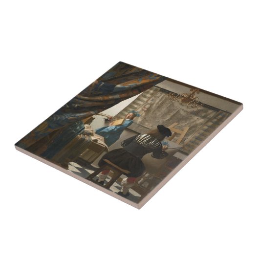 ヨハネス絵画・フェルメールの芸術 タイル (側面)