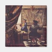 ヨハネス絵画・フェルメールの芸術 マグネット (正面)