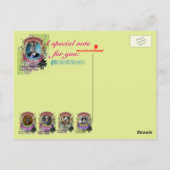 ヨハネス・ゼブラームス・ゼブラ動物作曲家ブラームス ポストカード (裏面)