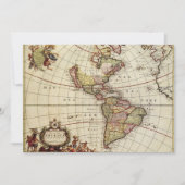 ヨハネス・デ・ラムによるアメリカ大陸の古地図 (正面)