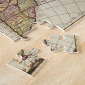 ヨハネス・デ・ラムによるアメリカ大陸の古地図 ジグソーパズル (側面)