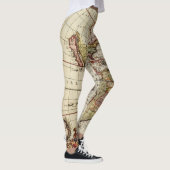 ヨハネス・デ・ラムによるアメリカ大陸の古地図 レギンス (右)