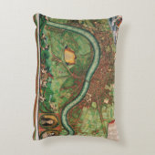 ヨハネス・ド・ラムによる古いロンドンの地図、1689年 アクセントクッション (裏面(縦))