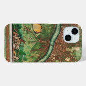 ヨハネス・ド・ラムによる古いロンドンの地図、1689年 Case-Mate iPhoneケース (裏面 (横))