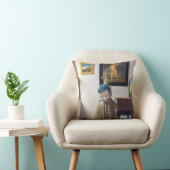 ヨハネス・バーメール処女に立つレディ クッション (椅子)