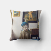 ヨハネス・バーメール処女に立つレディ クッション (裏面)