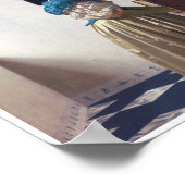 ヨハネス・バーメール処女に立つレディ ポスター (角)