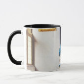 ヨハネス・バーメール処女に立つレディ マグカップ (左)