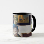 ヨハネス・バーメール処女に立つレディ マグカップ (正面右)