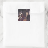 ヨハネス・フェルメールによって眠っている少女 スクエアシール (バッグ)