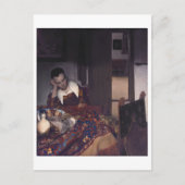ヨハネス・フェルメールによって眠っている少女 ポストカード (正面)