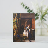 ヨハネス・フェルメールによる信仰に関する寓話 ポストカード (スタンド正面)