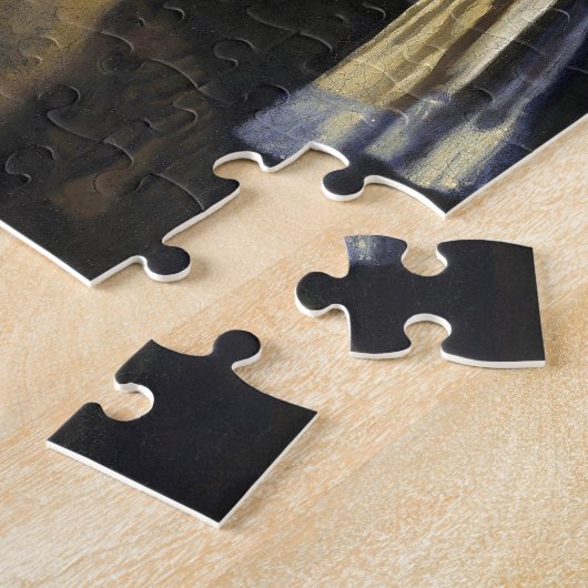 ヨハネス・フェルメールによる真珠のイヤリングを持つ少女 ジグソーパズル (側面)