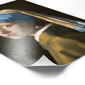 ヨハネス・フェルメールによる真珠のイヤリングを持つ少女 フォトプリント (角)