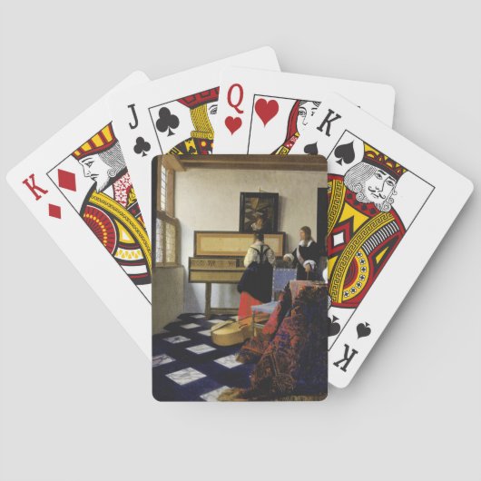 ヨハネス・フェルメールによる音楽レッスン トランプ (裏面)