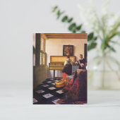 ヨハネス・フェルメールによる音楽レッスン ポストカード (スタンド正面)