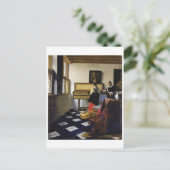 ヨハネス・フェルメールによる音楽レッスン ポストカード (スタンド正面)