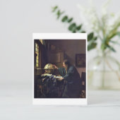 ヨハネス・フェルメールの天文学者 ポストカード (スタンド正面)