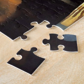 ヨハネス・フェルメールの後で真珠のイヤリングをした少女 ジグソーパズル (側面)