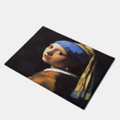 ヨハネス・フェルメールの後で真珠のイヤリングをした少女 ドアマット (アングル)