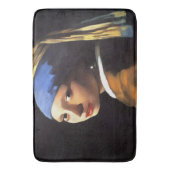 ヨハネス・フェルメールの後で真珠のイヤリングをした少女 バスマット (正面縦)