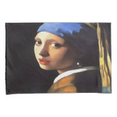 ヨハネス・フェルメールの後で真珠のイヤリングをした少女 枕カバー (正面右)