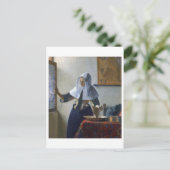 ヨハネス・フェルメールの水差しを持つ女性 ポストカード (スタンド正面)