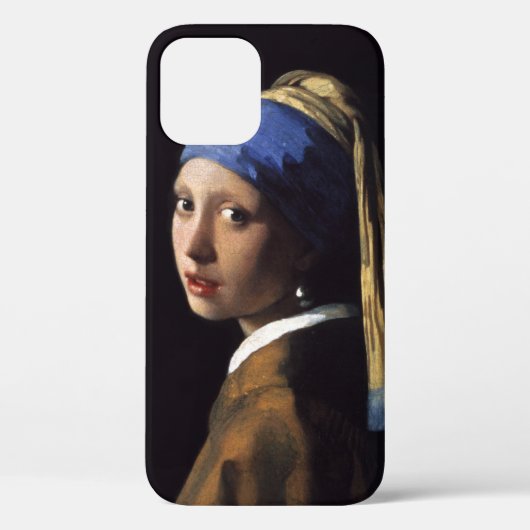 ヨハネス・フェルメールの真珠のイヤリングを持つ少女 Case-Mate iPhoneケース (裏面)