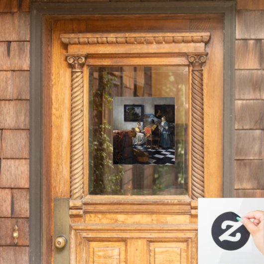 ヨハネス・フェルメール – コンサート ウィンドウサイン (ホームデコレーション)