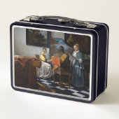 ヨハネス・フェルメール – コンサート メタルランチボックス (裏面)