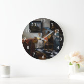 ヨハネス・フェルメール – コンサート ラージ壁時計 (ホーム)