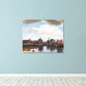 ヨハネス・フェルメール – デルフトの見解 キャンバスプリント (インサイチュ (ウッドフロア))