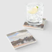 ヨハネス・フェルメール – デルフトの見解 ストーンコースター (横)