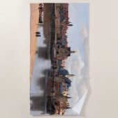 ヨハネス・フェルメール – デルフトの見解 ビーチタオル (正面)