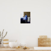 ヨハネス・フェルメール・ブルーの女性 ポスター (キッチン)