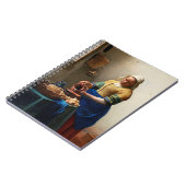 ヨハネス・フェルメール。ミルクメイド。ヴィンテージ素晴らし術 ノートブック (左側)