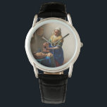 ヨハネス・フェルメール。ミルクメイド。ヴィンテージ素晴らし術 腕時計<br><div class="desc">ヨハネス・ヴェルメール「ミルクメイド」の腕時計</div>