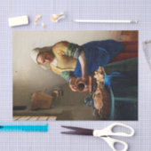 ヨハネス・フェルメール。ミルクメイド。ヴィンテージ素晴らし術 薄葉紙 (クラフト)