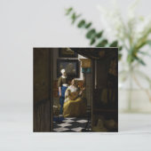 ヨハネス・フェルメール – ラブレター サンキューカード (スタンド正面)