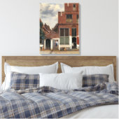 ヨハネス・フェルメール - リトル・ストリート キャンバスプリント (インサイチュ (寝室))